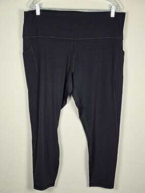 NWOT Lululemon Align High-Rise Pant 25" W/ Pockets Black Leggings Size 20